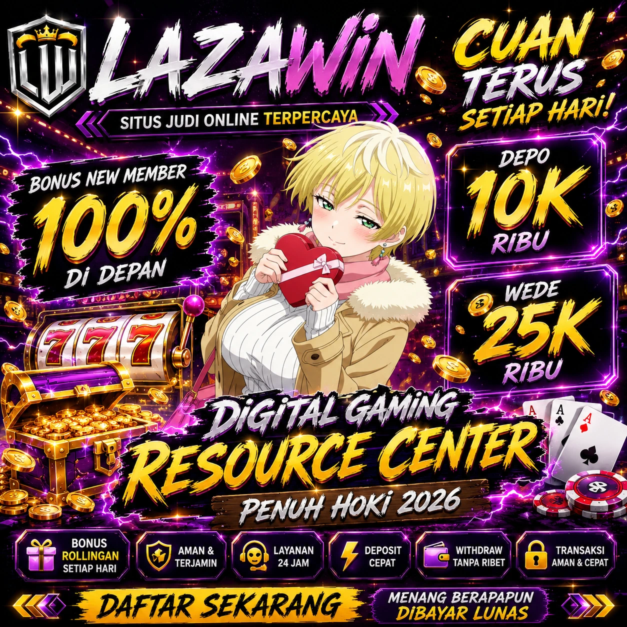 Gambar LAZAWIN ➜ Digital Gaming Resource Center Penuh Hoki 2026